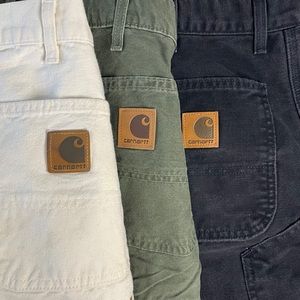 3 Carharrt well worn vintage shorts mens 36 small
